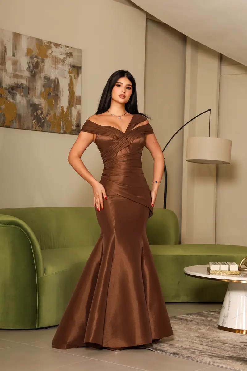 couture evening dresses online Chic and Holland HF110158 - Beaded Couture Evening Gown 26 / Gold